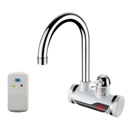 Kitchen Instant Electric Hot Water Faucet Hot & Cold Water Heater CN Plug Specification: Digital Leakage Protection Side Water Inlet by bashfashion