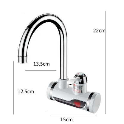 Kitchen Instant Electric Hot Water Faucet Hot & Cold Water Heater CN Plug Specification: Digital Leakage Protection Side Water Inlet by bashfashion