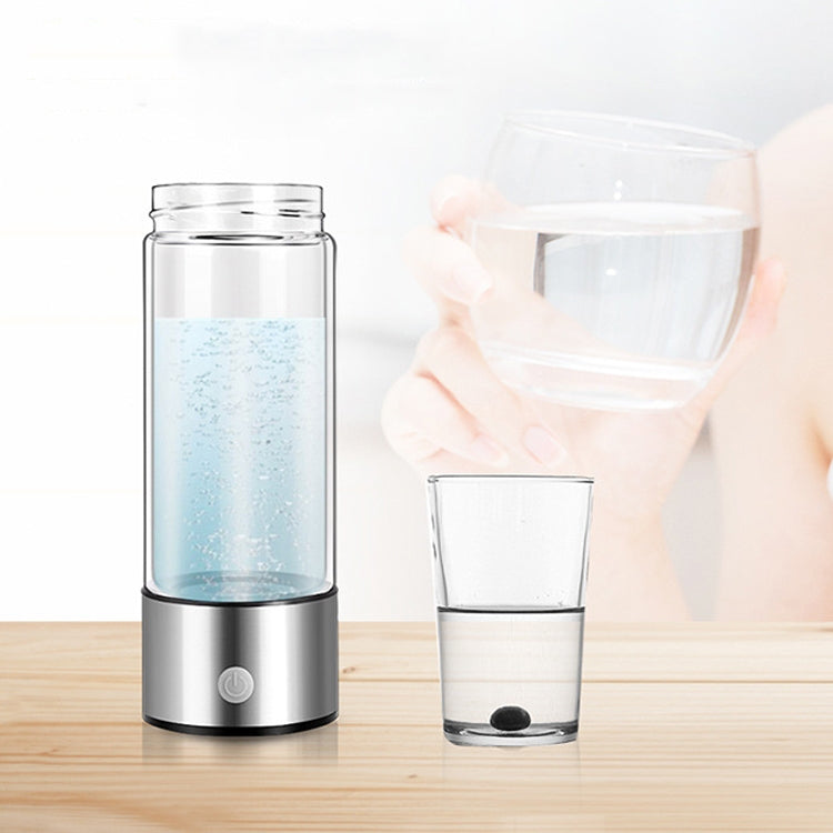 Portable Electrolyzed Water Cups Hydrogen-Rich Water Cups, Capacity: 420ml(Silver) by bashfashion