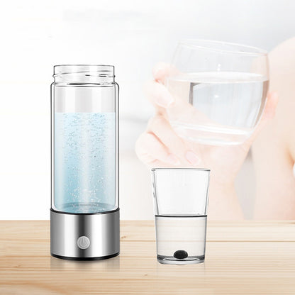 Portable Electrolyzed Water Cups Hydrogen-Rich Water Cups, Capacity: 420ml(Silver) by bashfashion