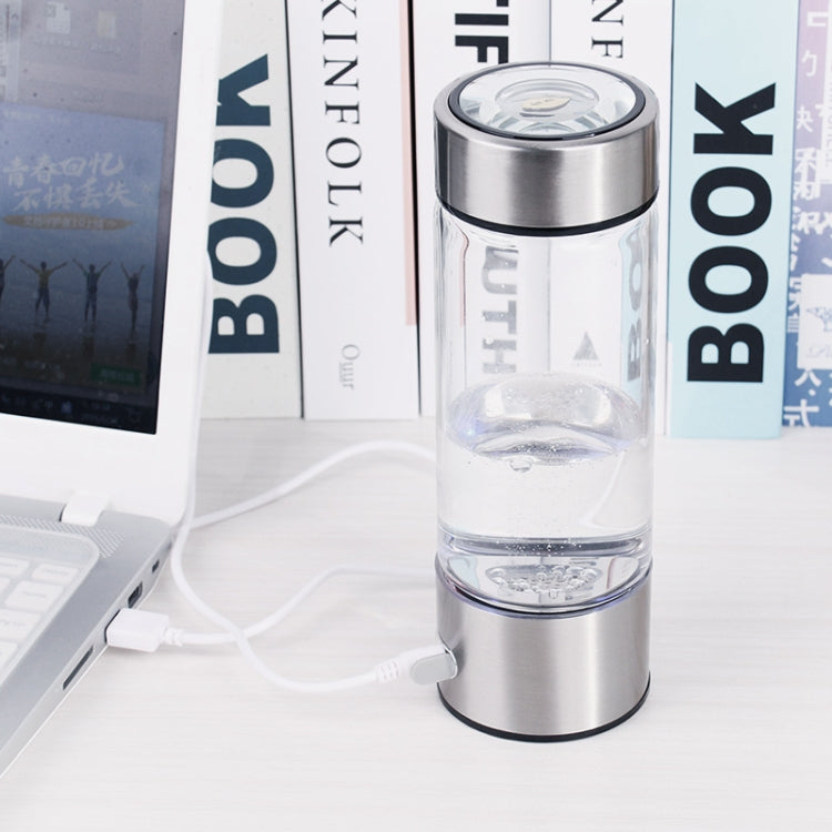 Portable Electrolyzed Water Cups Hydrogen-Rich Water Cups, Capacity: 420ml(Silver) by bashfashion