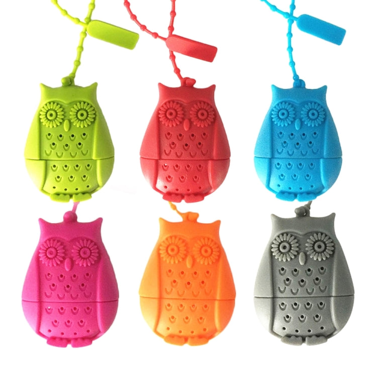 2PCS Creative Cute Owl Tea Strainer Tea Bags Food Grade Silicone Tea Infuser Filter(Orange) by bashfashion