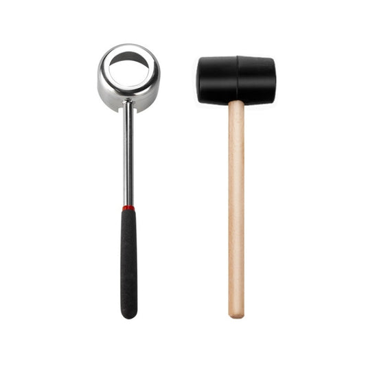 2 in 1 304 Stainless Steel Coconut Opener Tool Coconut Shell Shaving Tool Set by bashfashion