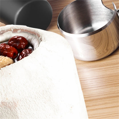 2 in 1 304 Stainless Steel Coconut Opener Tool Coconut Shell Shaving Tool Set by bashfashion