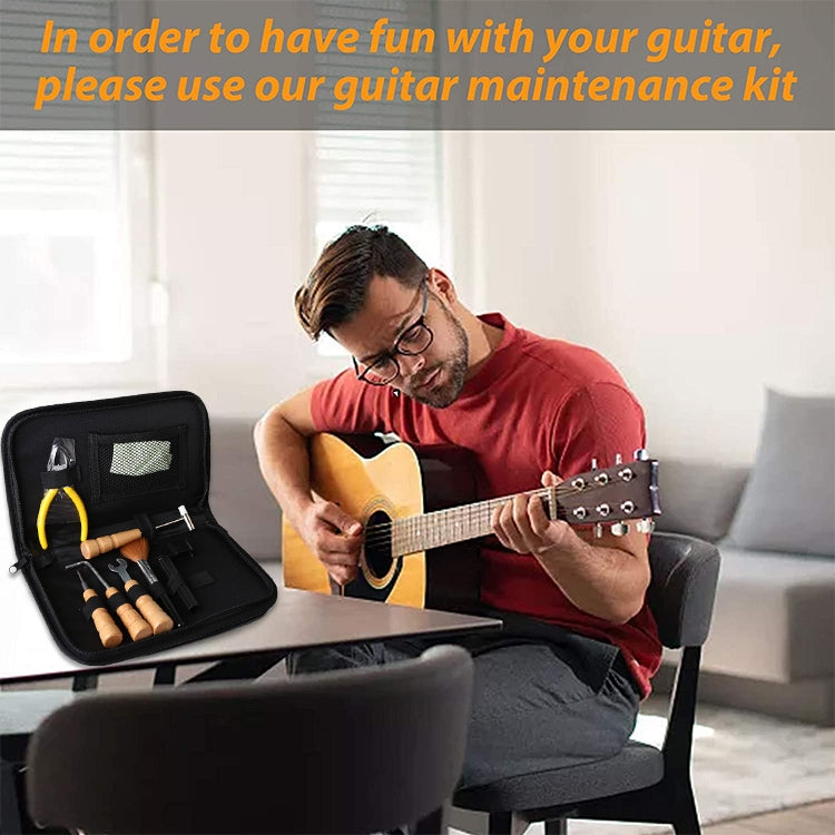 7 Piece Set Guitar String Changing Kit Guitar Repair & Care Tool by bashfashion