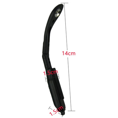 5 PCS Mini Eye-protection Clip-on Book Lights Folding LED Night Lamp(Black) by bashfashion
