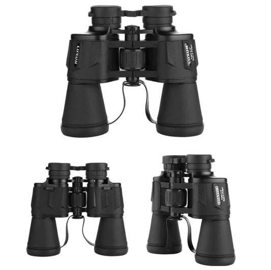 Luxun 20X50 Outdoor Binoculars Low Light Night Vision Non-Infrared High Power Binoculars(Black) by LUXUN