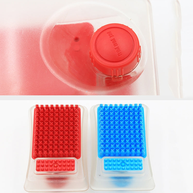 2 In 1 Function Shower Gel Dog Massage Bath Brush Silicone Pet Bath Brush, Random Color Delivery by bashfashion