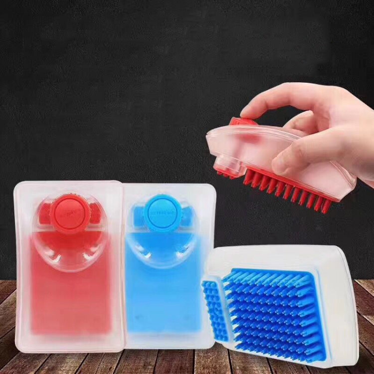 2 In 1 Function Shower Gel Dog Massage Bath Brush Silicone Pet Bath Brush, Random Color Delivery by bashfashion