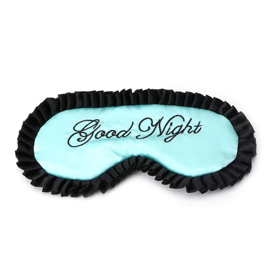 Comfortable Imitation Silk Satin Personalized Travel Sleep Mask Eye Cover(Green) by bashfashion
