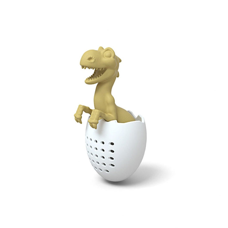 Dinosaur Baby Silicone Tea Strainer(Candlelight Yellow) by bashfashion