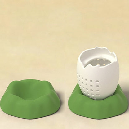 Dinosaur Baby Silicone Tea Strainer(Lucky Green) by bashfashion