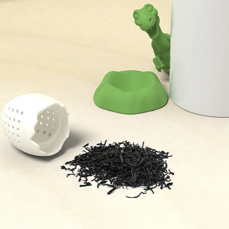 Dinosaur Baby Silicone Tea Strainer(Lucky Green) by bashfashion