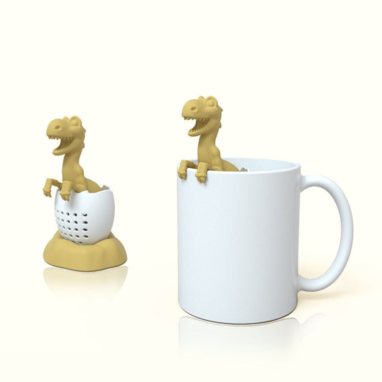 Dinosaur Baby Silicone Tea Strainer(Lucky Green) by bashfashion