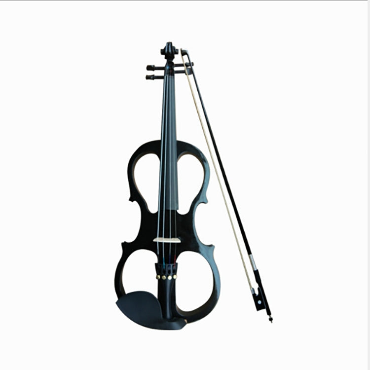 YS030 4 / 4 Wooden Manual Electronic Violin for Beginners, with Bag(Black) by bashfashion