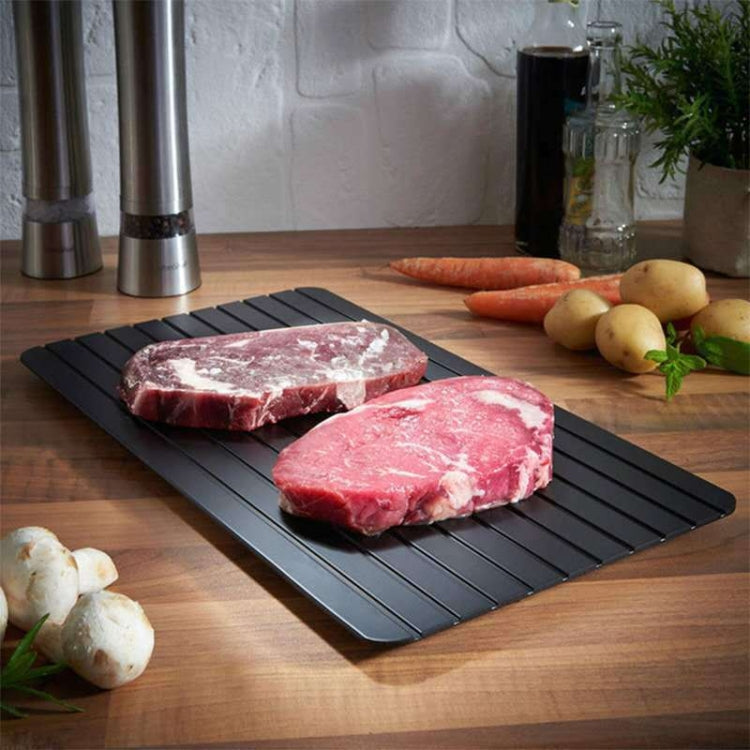 Thawing Plate Frozen Quick Thawing Plate Kitchen Tool Aluminum Alloy Thawing Plate, Specification: Large 3mm by bashfashion