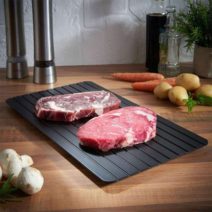 Thawing Plate Frozen Quick Thawing Plate Kitchen Tool Aluminum Alloy Thawing Plate, Specification: Large 3mm by bashfashion