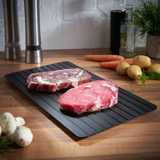 Thawing Plate Frozen Quick Thawing Plate Kitchen Tool Aluminum Alloy Thawing Plate, Specification: Large 3mm by bashfashion
