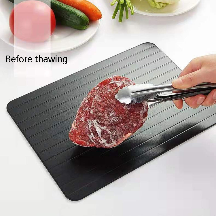 Thawing Plate Frozen Quick Thawing Plate Kitchen Tool Aluminum Alloy Thawing Plate, Specification: Large 3mm by bashfashion