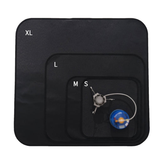 CLS Outdoor Camping Silicone Fireproof Cloth Picnic Barbecue Heat Insulation Pad, Size: S: 350x340mm by CLS