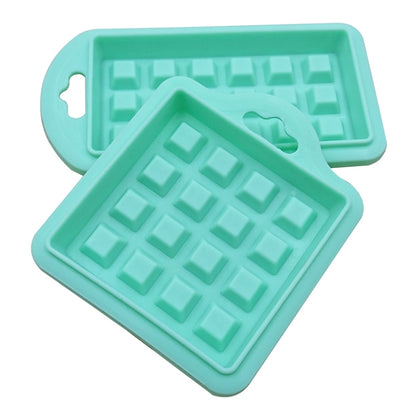 5 in 1 Food Grade Silicone Waffle Mold Kitchen Cake Set Baking Supplies(Green) by bashfashion