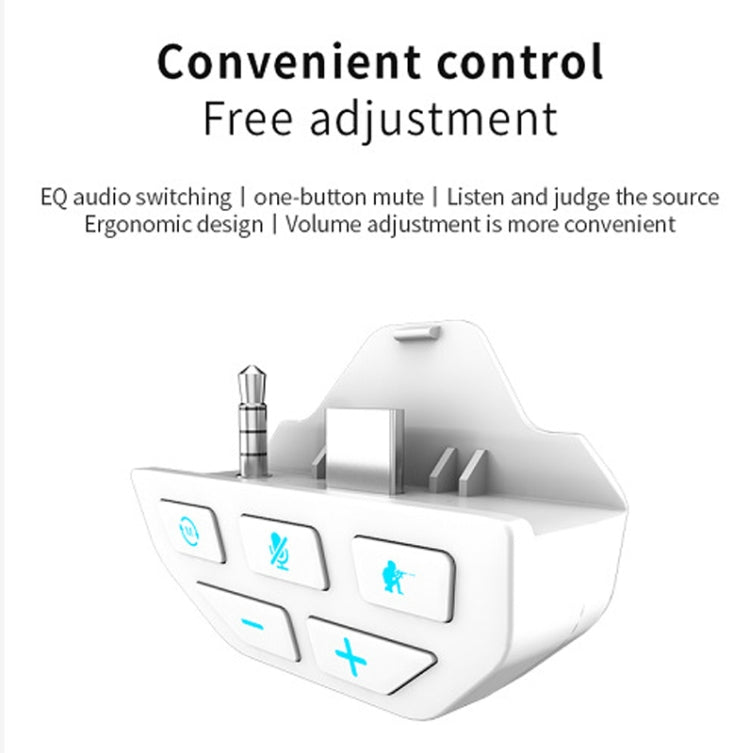 Gamepad Sound Card Headset Adapter For Xbox One Xbox Series / X / S (White) by bashfashion