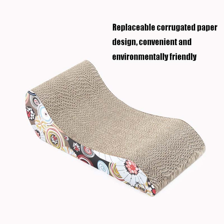 Corrugated Cat Scratching Board Shaker Claw Grinding Toy(Primary Color) by bashfashion