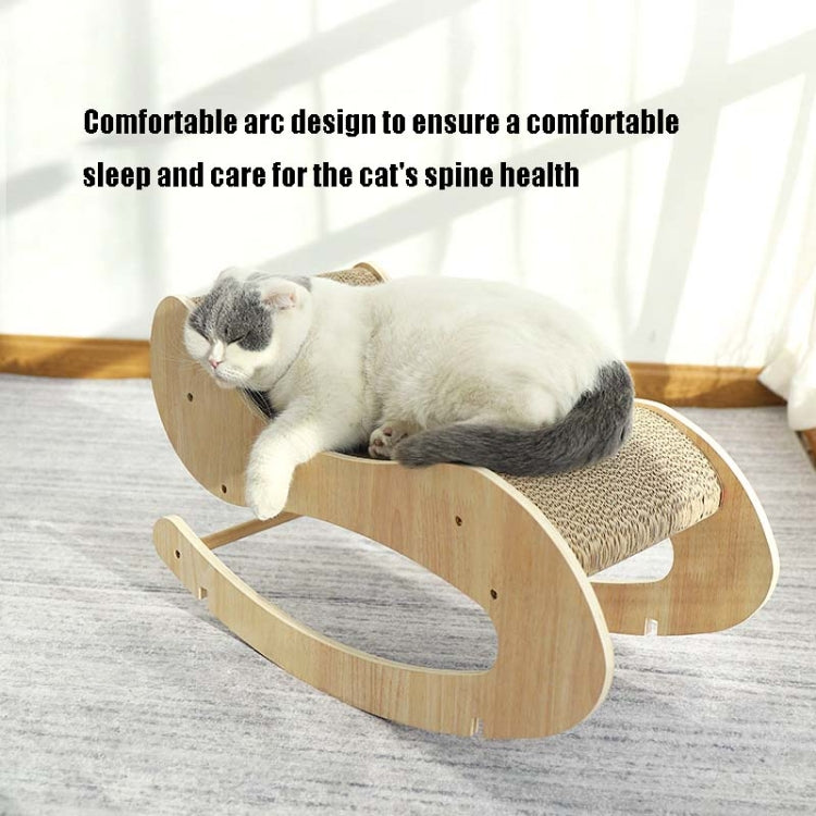 Corrugated Cat Scratching Board Shaker Claw Grinding Toy(Primary Color) by bashfashion