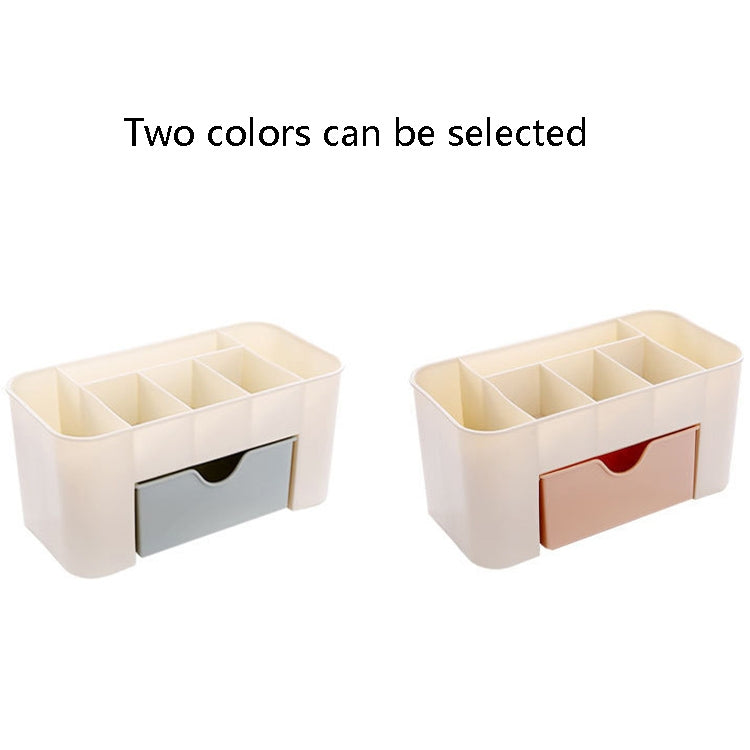 Jewelry And Cosmetics Storage Box Drawer Type Plastic Desktop Rack(Blue) by bashfashion