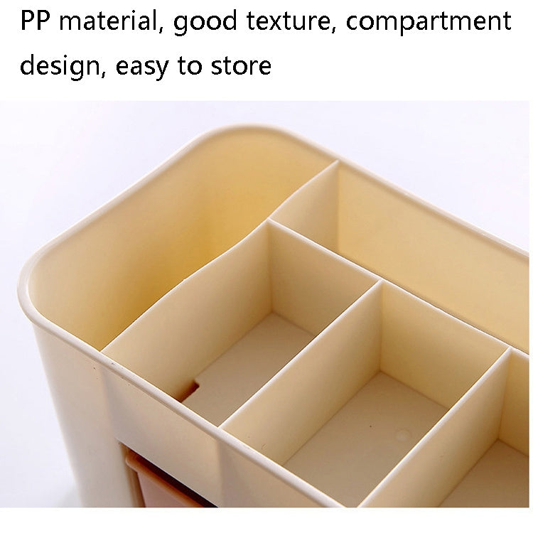 Jewelry And Cosmetics Storage Box Drawer Type Plastic Desktop Rack(Blue) by bashfashion