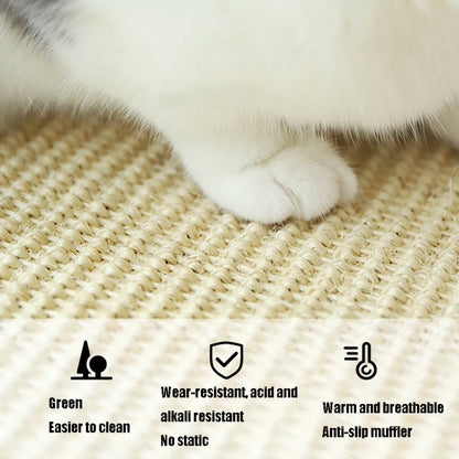 Cat Scratch Pad Pet Supplies Carpet Sleeping Mat Cat Placemat, Random Color Delivery, Specification: Overlock 30x40cm by bashfashion