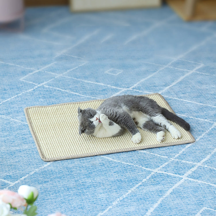 Cat Scratch Pad Pet Supplies Carpet Sleeping Mat Cat Placemat, Random Color Delivery, Specification: Overlock 30x40cm by bashfashion