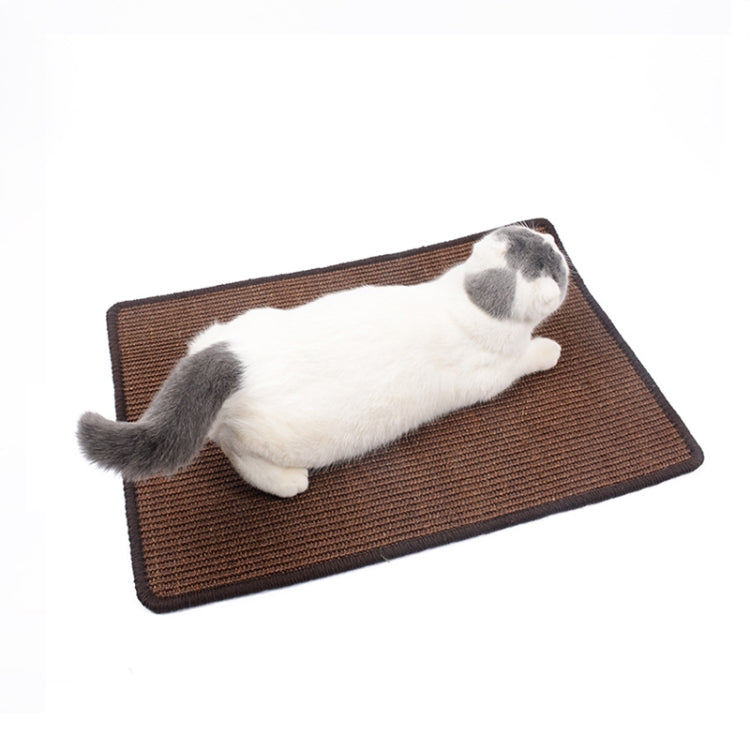Cat Scratch Pad Pet Supplies Carpet Sleeping Mat Cat Placemat, Random Color Delivery, Specification: Overlock 40x60cm by bashfashion