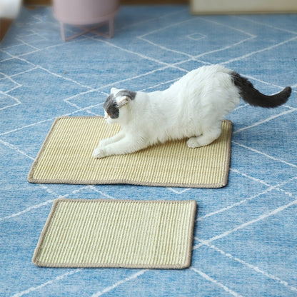 Cat Scratch Pad Pet Supplies Carpet Sleeping Mat Cat Placemat, Random Color Delivery, Specification: Overlock 50x80cm by bashfashion