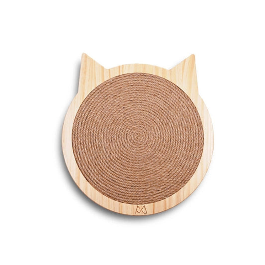 Handmade Sisal Solid Wood Durable Cat Grinding Claw Board Toy, Size: 34x31.5cm(Wood Color) by bashfashion