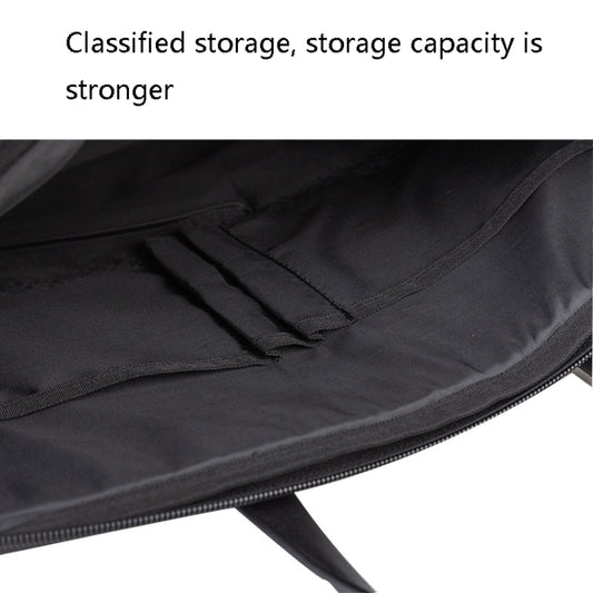 Deli 63751 Front And Rear Double Pockets Multi-Layer Briefcases Handheld Meeting Bag(Dark Gray) by Deli