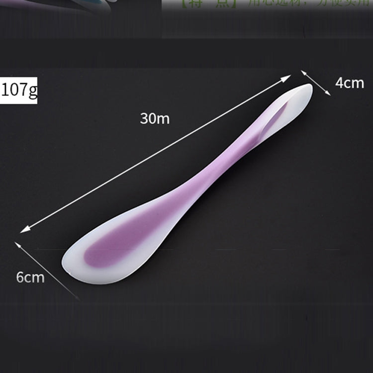 Multifunctional Double-Headed Dual-Purpose Silicone Spatula Translucent Spoon Baking Tool, Random Color Delivery by bashfashion