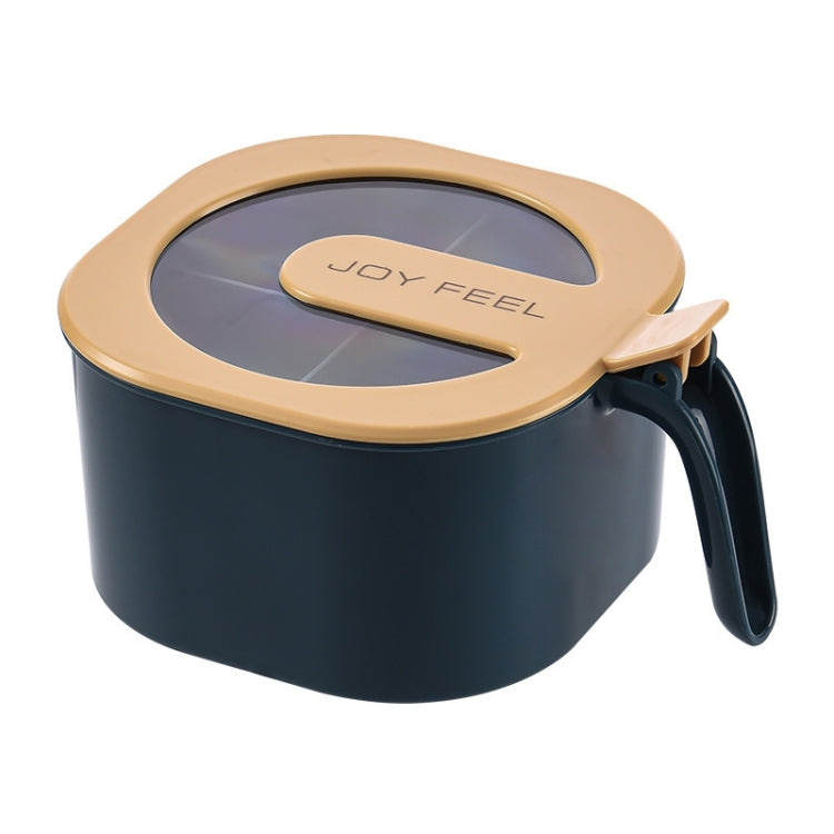 Kitchen Transparent Visible Seasoning Jar Household Seasoning Bottle Set(Blue) by bashfashion