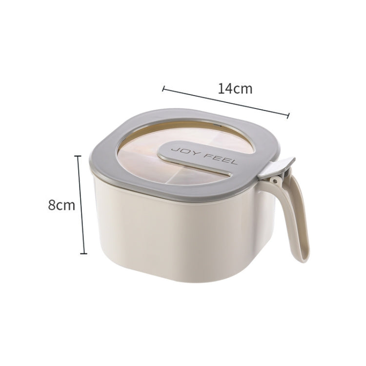 Kitchen Transparent Visible Seasoning Jar Household Seasoning Bottle Set(Gray) by bashfashion