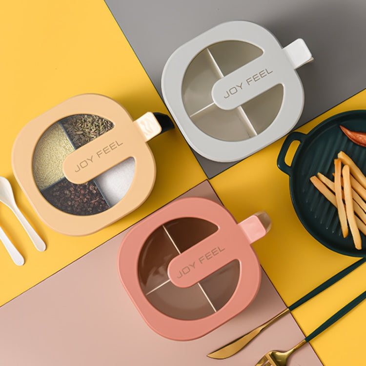 Kitchen Transparent Visible Seasoning Jar Household Seasoning Bottle Set(Pink) by bashfashion