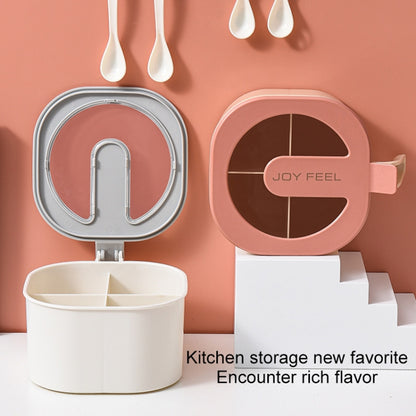 Kitchen Transparent Visible Seasoning Jar Household Seasoning Bottle Set(Pink) by bashfashion