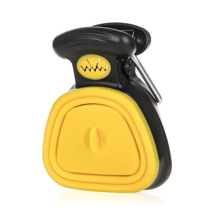 DT Portable Toilet Picker For Pets Outing Folding Clip Collector, Size: 13x10.5x5cm(Yellow) by bashfashion
