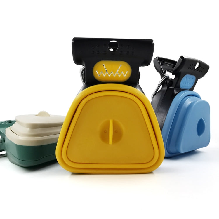DT Portable Toilet Picker For Pets Outing Folding Clip Collector, Size: 13x10.5x5cm(Yellow) by bashfashion