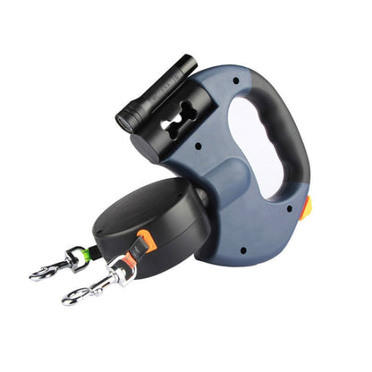 Medium & Large Dog Tractor With LED Light For Night Travel Lighting Traction Rope(Black) by bashfashion