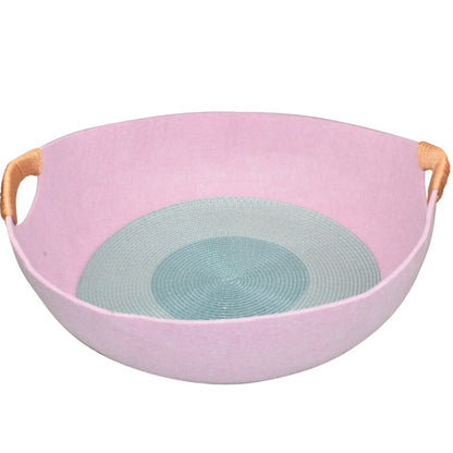Four Seasons Universal Felt Nest For Pets Cat Bed Pet Supplies(Pink) by bashfashion
