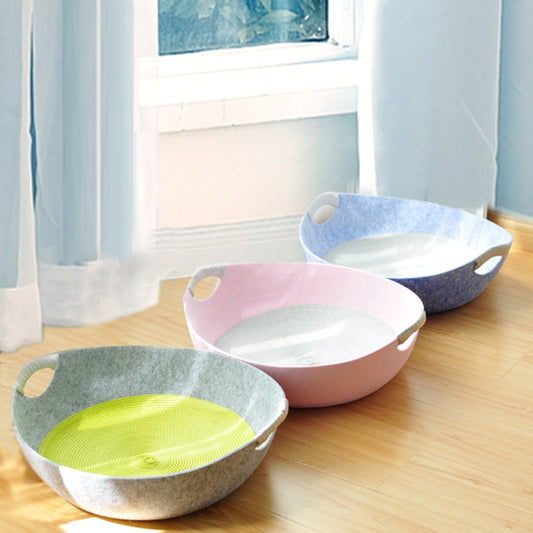 Four Seasons Universal Felt Nest For Pets Cat Bed Pet Supplies(Pink) by bashfashion