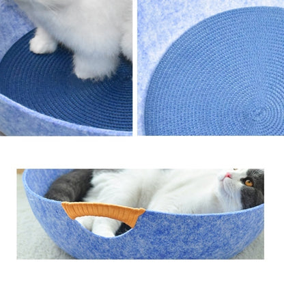 Four Seasons Universal Felt Nest For Pets Cat Bed Pet Supplies(Pink) by bashfashion