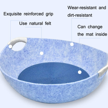 Four Seasons Universal Felt Nest For Pets Cat Bed Pet Supplies(Pink) by bashfashion