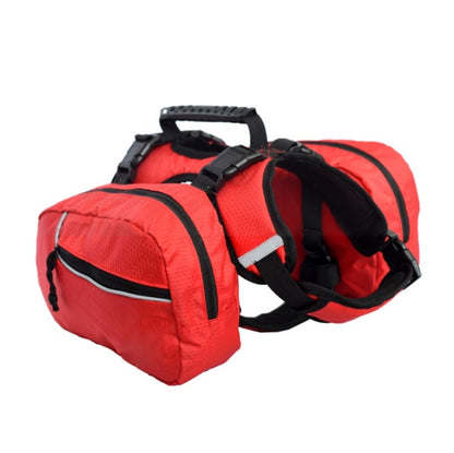Pet Chest Backpack Multifunctional Outdoor Detachable Backpack For Dogs with Leash, Specification: L(Red) by bashfashion