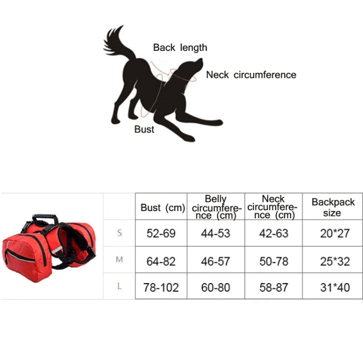 Pet Chest Backpack Multifunctional Outdoor Detachable Backpack For Dogs with Leash, Specification: L(Red) by bashfashion
